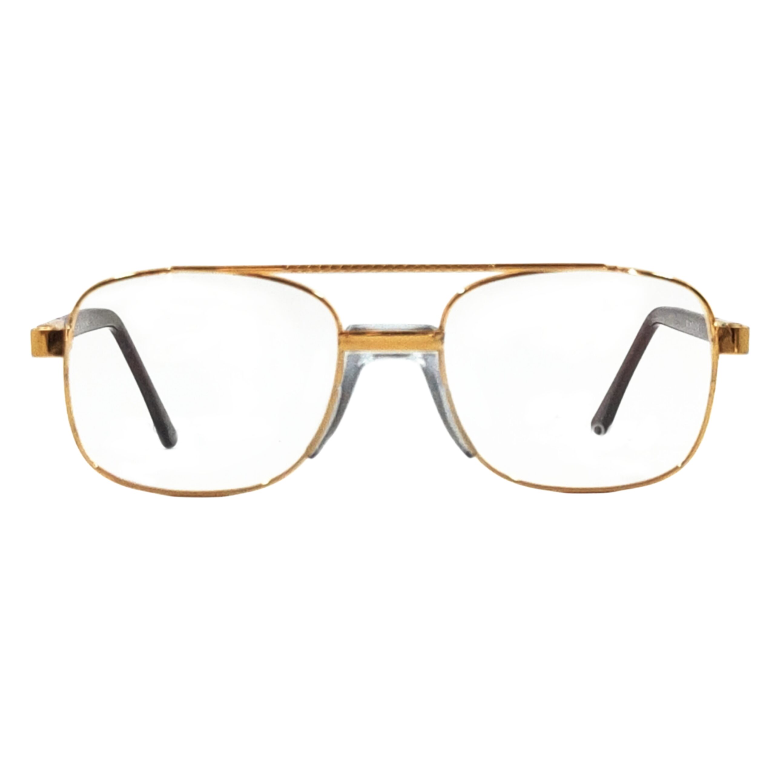 Classic Gold Aviator Eyeglasses – Full Rim Metal Frame
