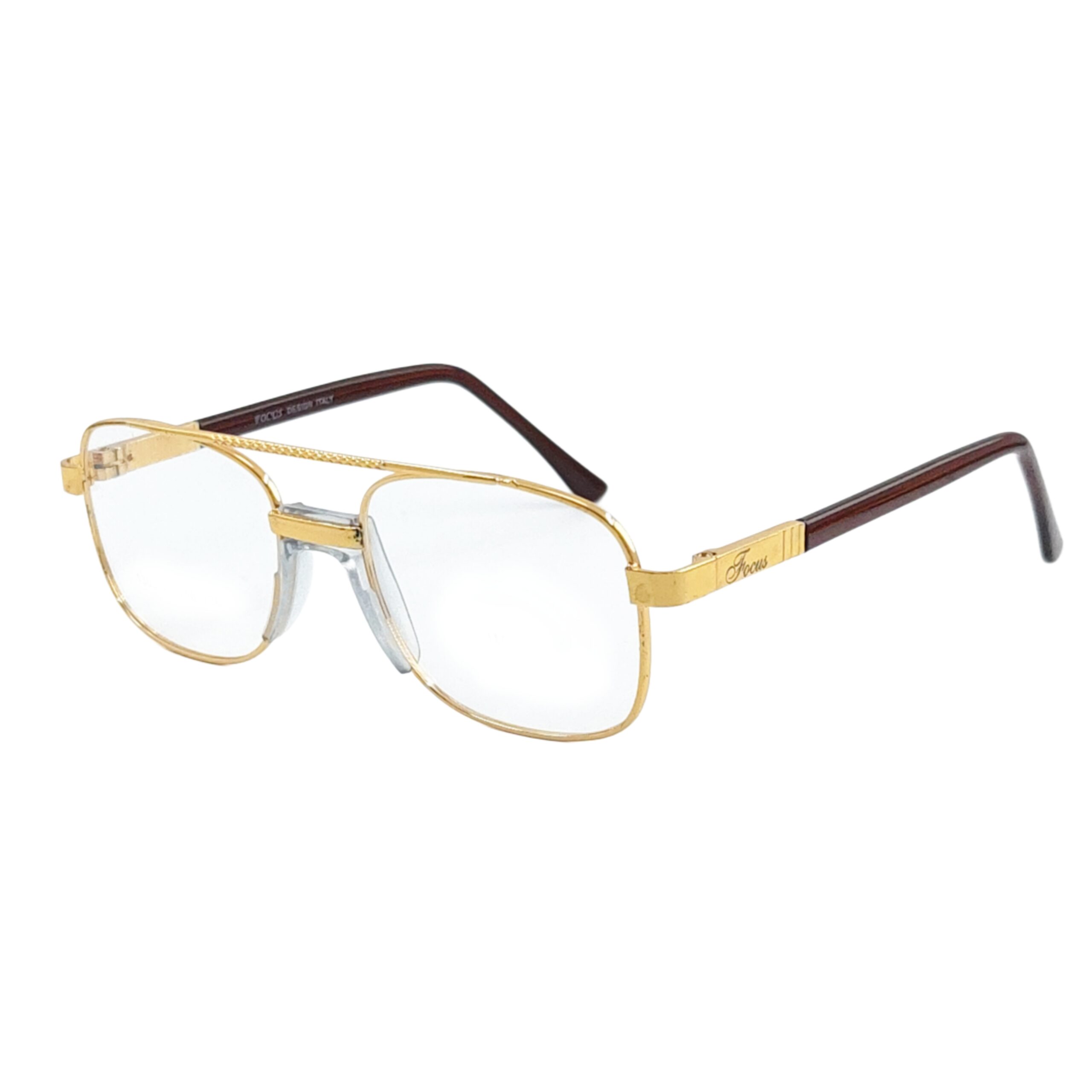 Classic Gold Aviator Eyeglasses – Full Rim Metal Frame - Image 3