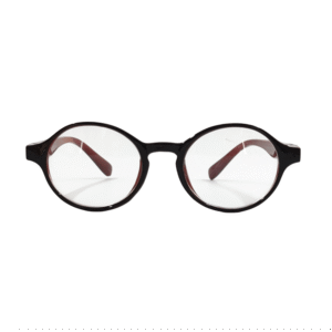 Kids Round Black Acetate Eyeglasses