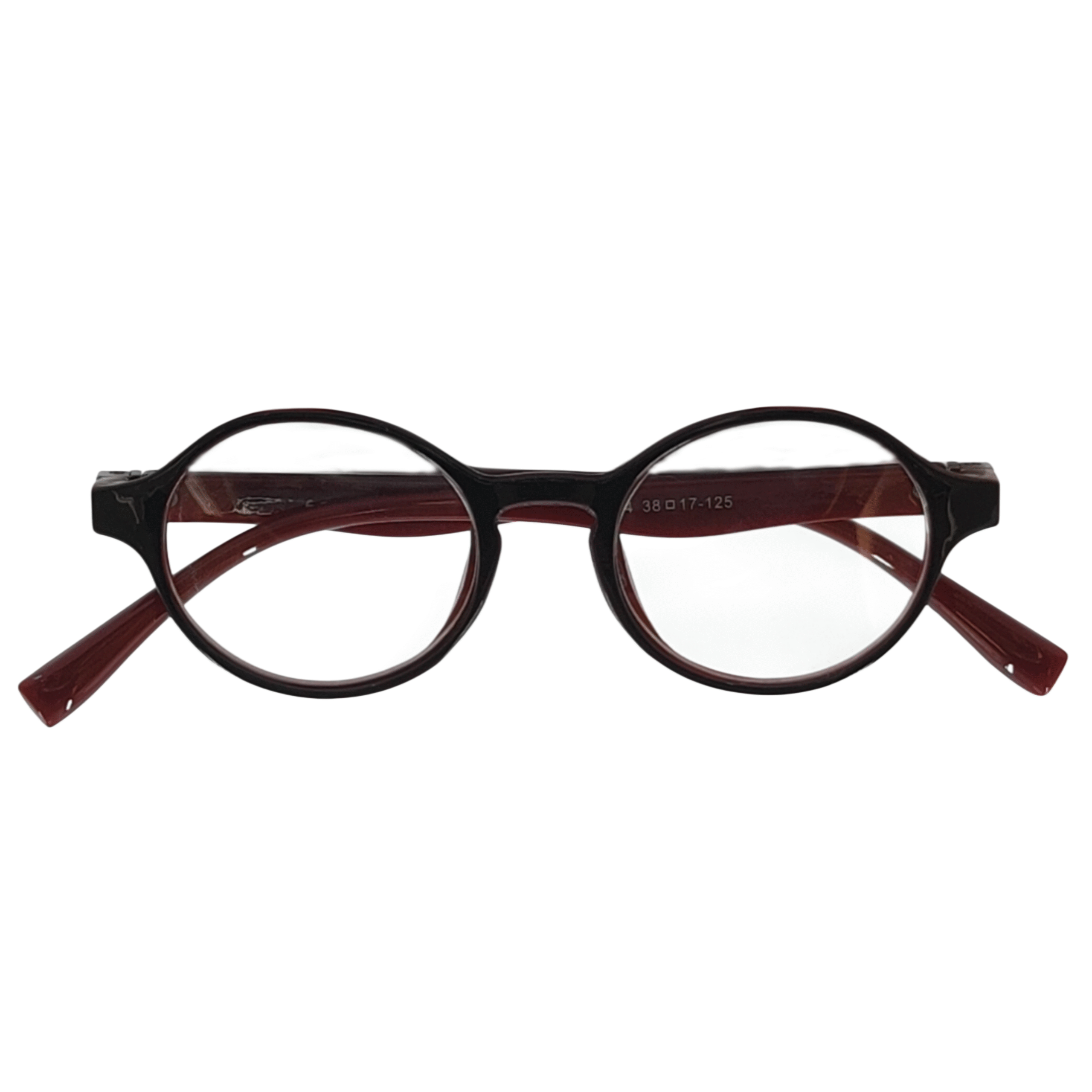 Kids Round Black Acetate Eyeglasses - Image 3