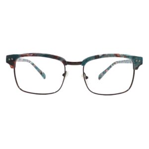 teal-multicolor-half-rim-square-eyeglass-frame-women